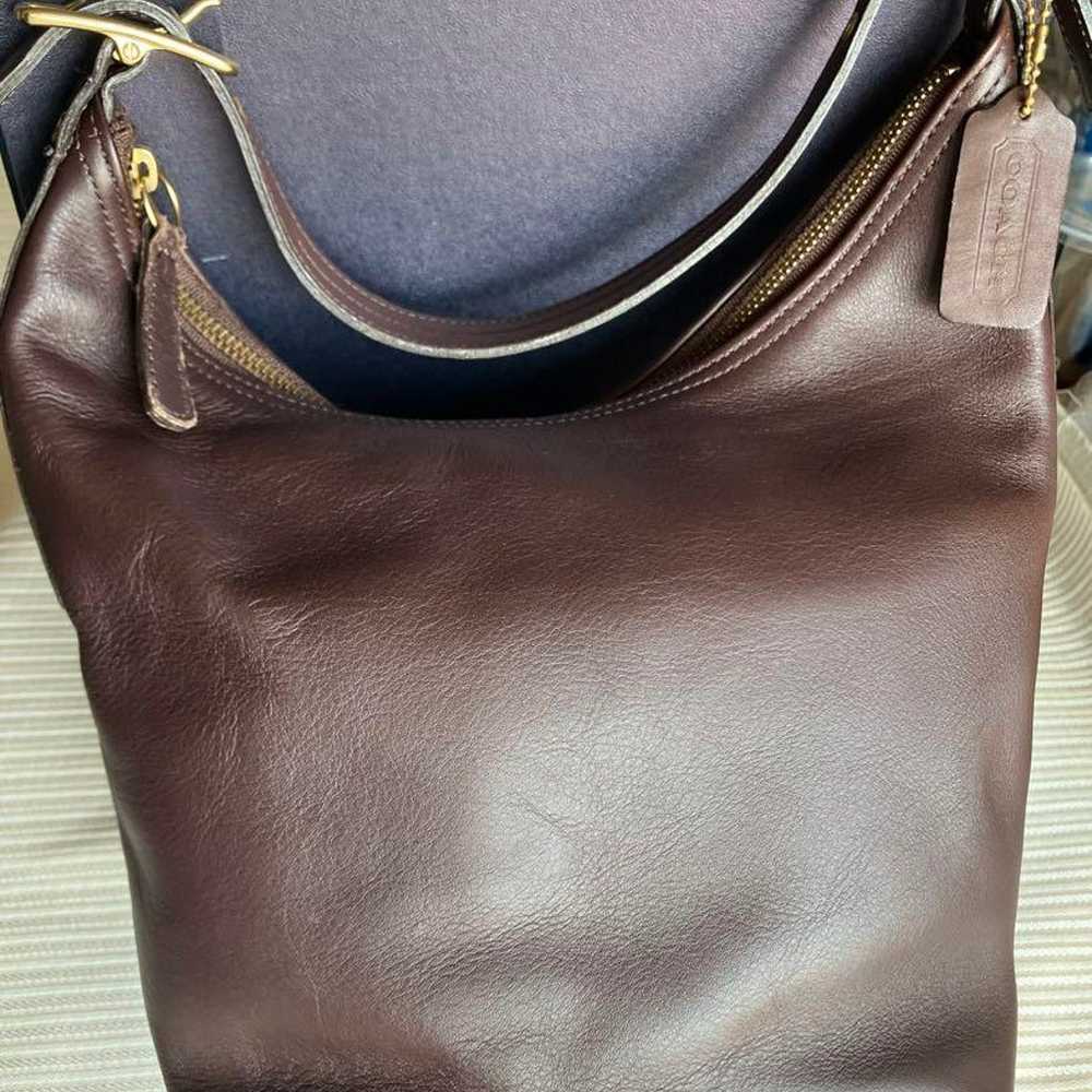 OLD COACH 【Rare】One-Shoulder Leather Brown - image 2