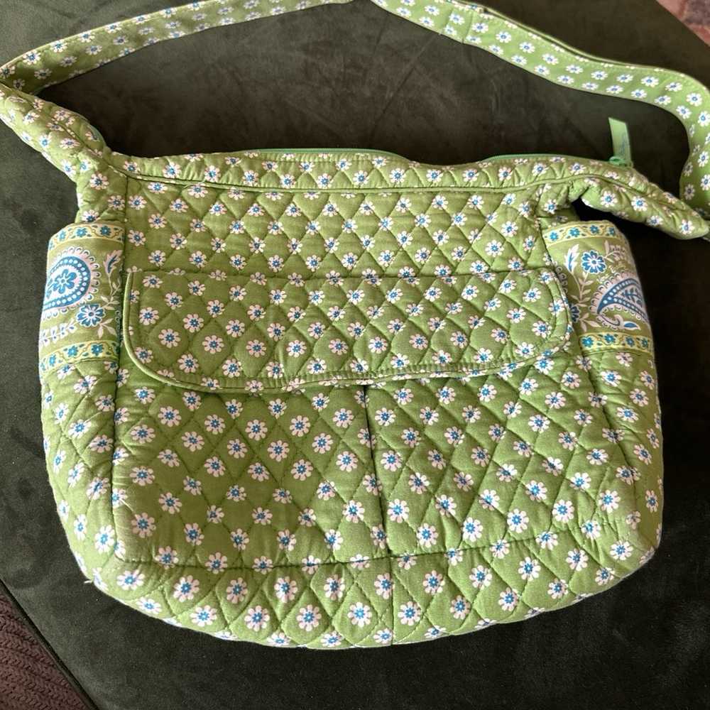 Retired vintage Vera Bradley Apple Green Crossbod… - image 1