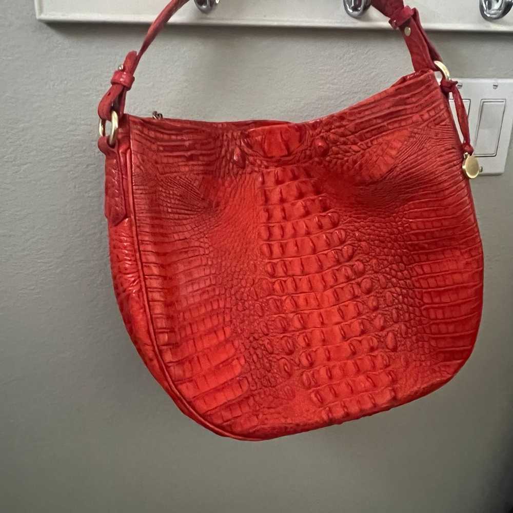 Brahmin Leather crocodile embossed Salsa Shoulder… - image 3