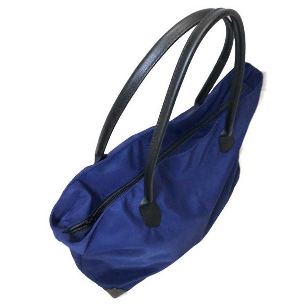 Elbe Chapelle ND Line Square Tote Blue Black Nylon - image 3