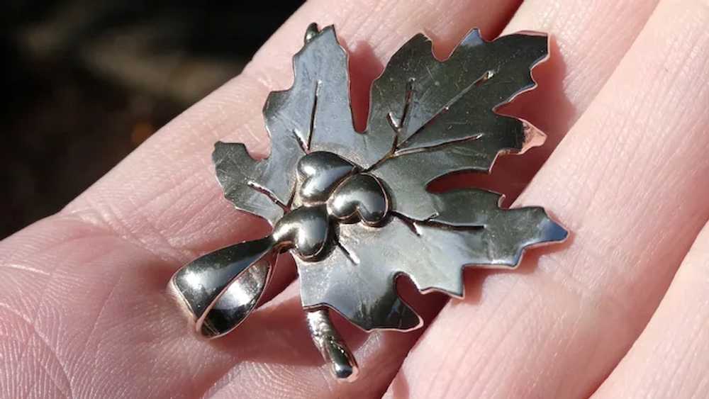 Vintage Arts Handmade Sterling Silver Ladybug on … - image 6