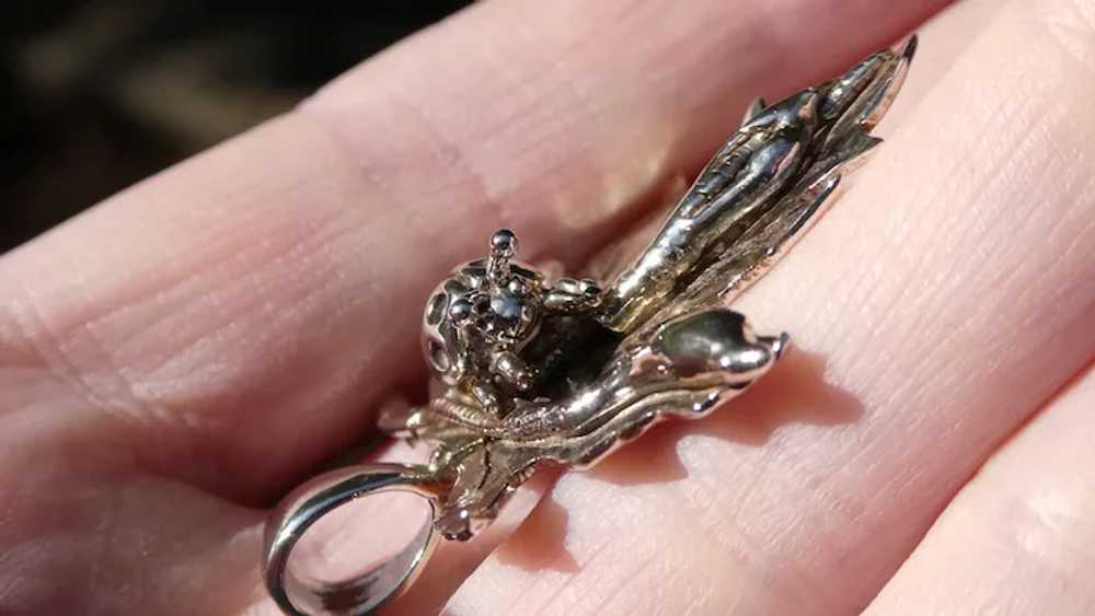 Vintage Arts Handmade Sterling Silver Ladybug on … - image 7