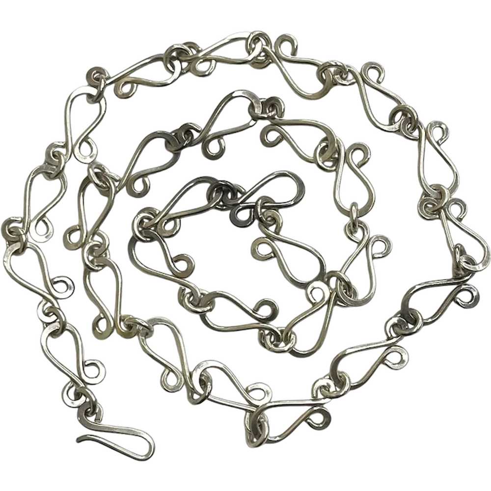 Heavy Vintage MEXICO Sterling Silver Barbed wire … - image 1