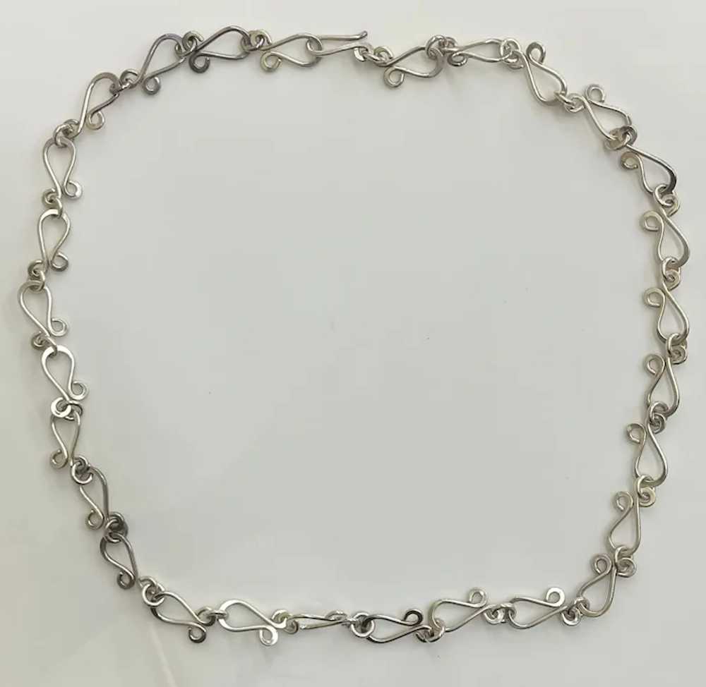 Heavy Vintage MEXICO Sterling Silver Barbed wire … - image 2