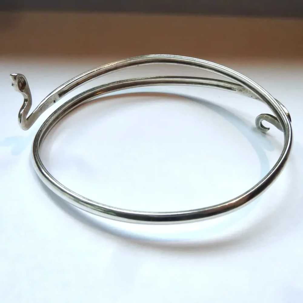 Sterling Silver 925 Snake Wrap Bracelet - image 4