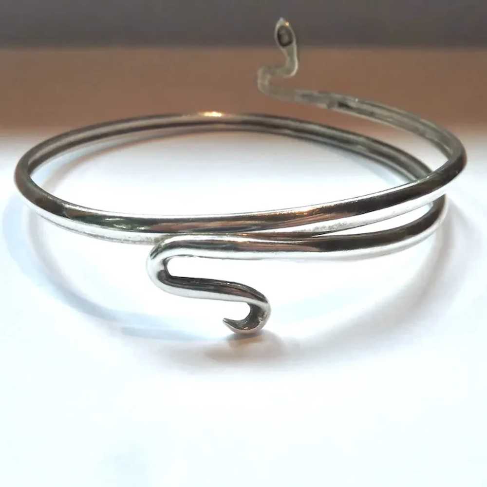 Sterling Silver 925 Snake Wrap Bracelet - image 5