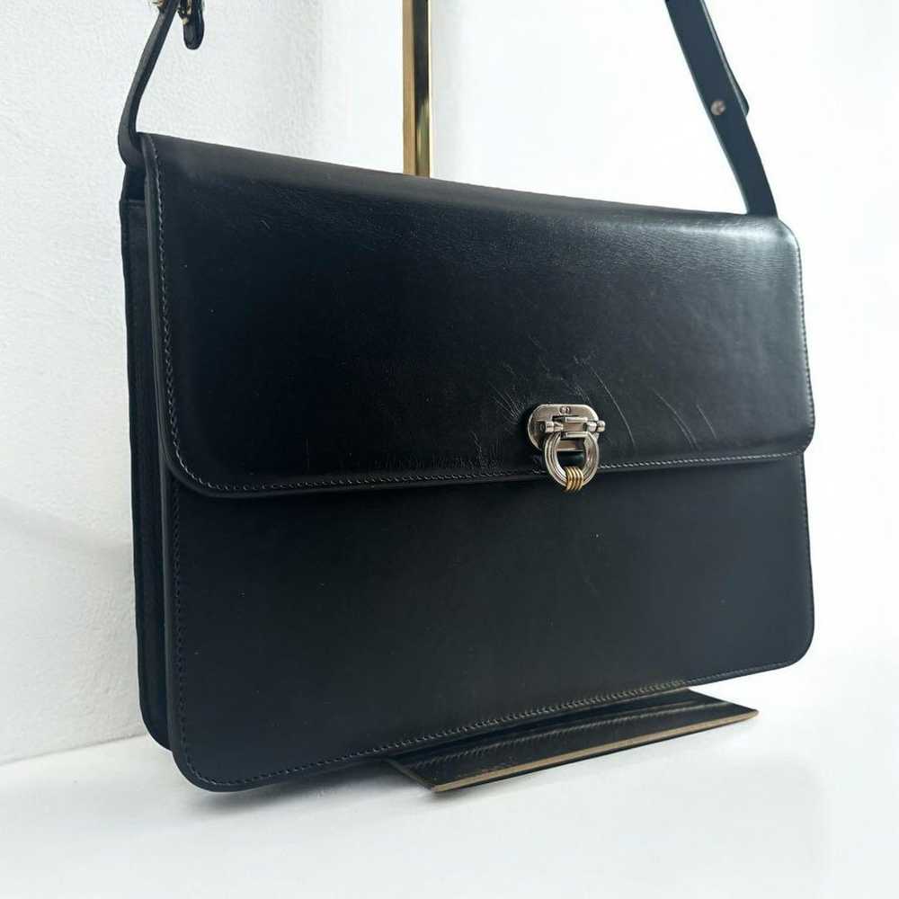 Christian Dior shoulder bag, leather, with logo, … - image 1