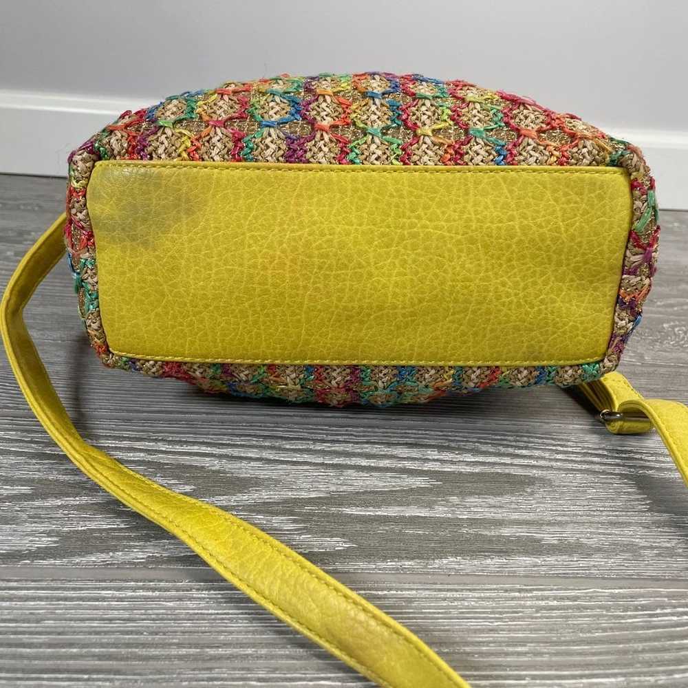 Vintage Juicy Couture Crossbody Purse Woven Straw… - image 10