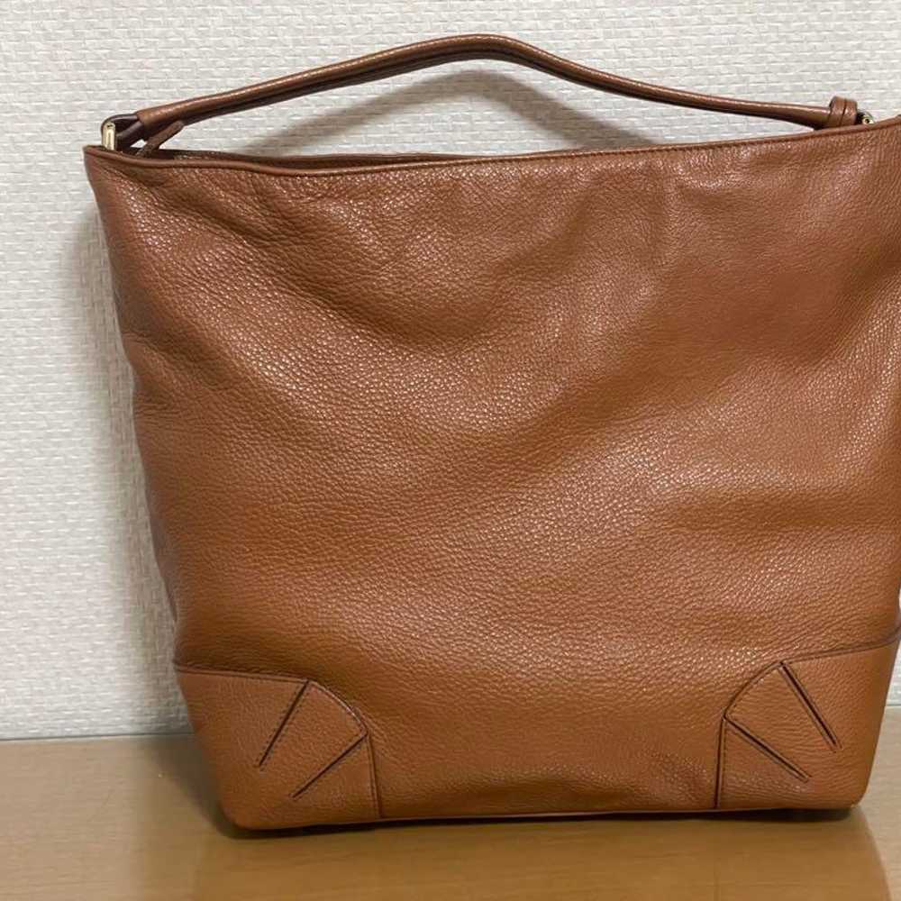 FURLA Brown Leather Shoulder Bag - image 2