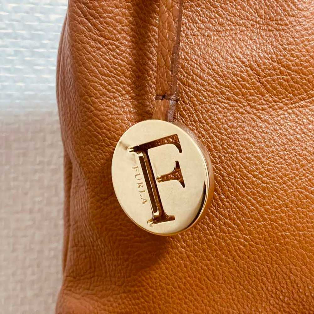 FURLA Brown Leather Shoulder Bag - image 4