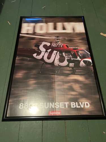 Supreme Supreme helicopter poster 4 foot by 6 foot