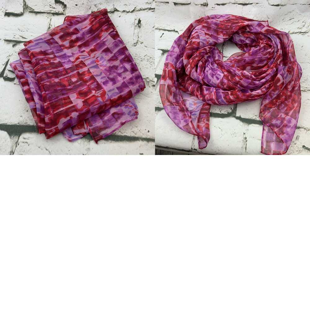 Vintage Womens Fashion Scarf Head Wrap Lot Of 4 T… - image 8