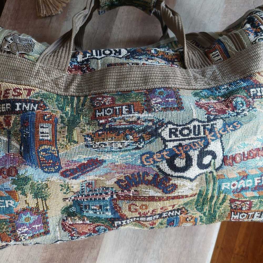 Vintage Pioneer Express Route 66 Cloth Tapestry W… - image 5