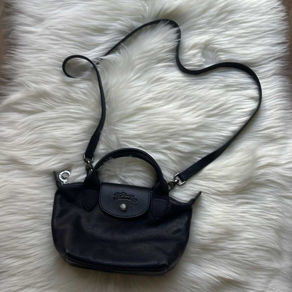 Longchamp le pliage cuir handbag - image 2