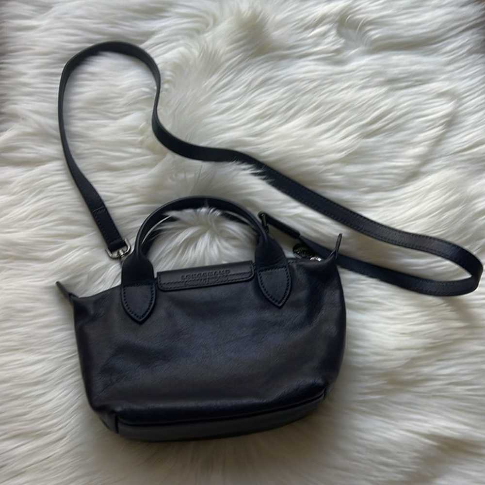 Longchamp le pliage cuir handbag - image 3