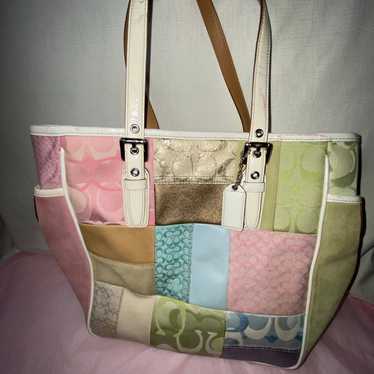 Coach patchwork shoulder bags vintage - image 1