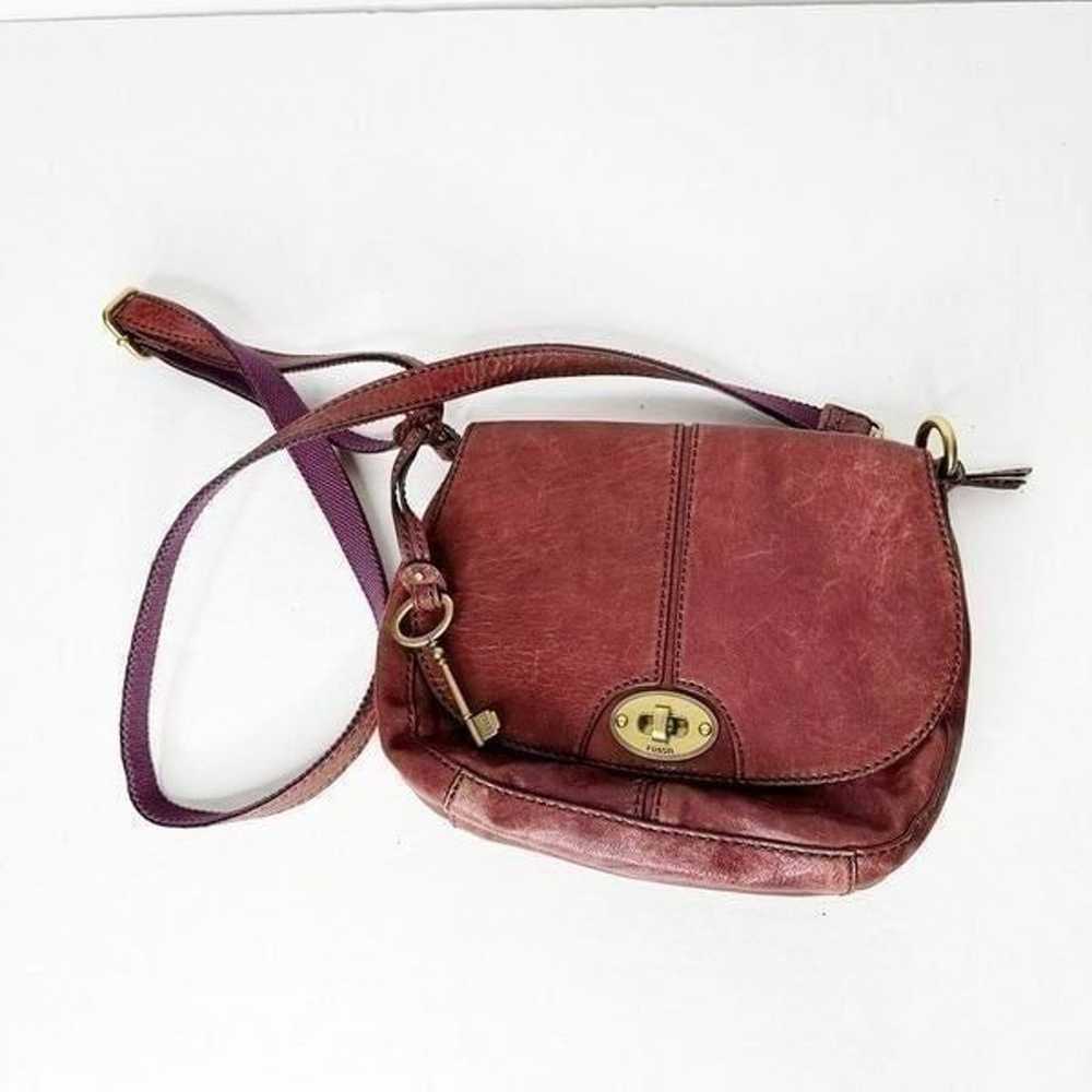 Fossil 1954 Long Live Vintage TURN LOCK Crossbody… - image 2