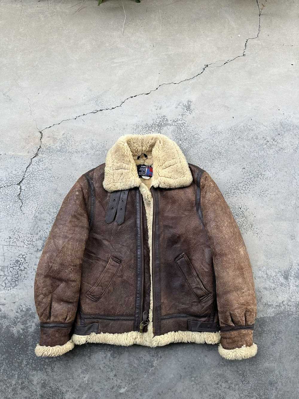 B 3 × Schott × Vintage 🪖Vintage Schott Bros.Inc … - image 2