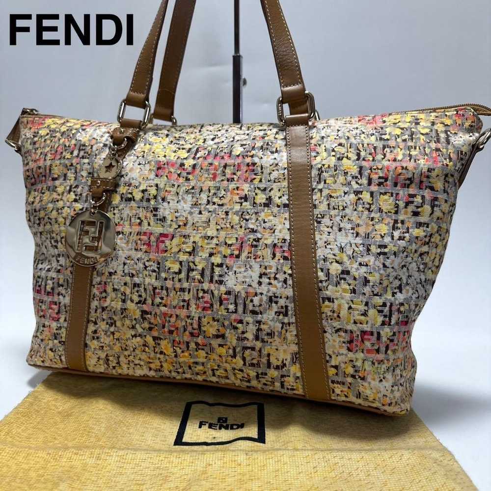 a71 [Excellent Condition] Fendi Floral Zuccino Ca… - image 1