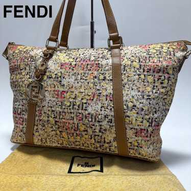 a71 [Excellent Condition] Fendi Floral Zuccino Ca… - image 1