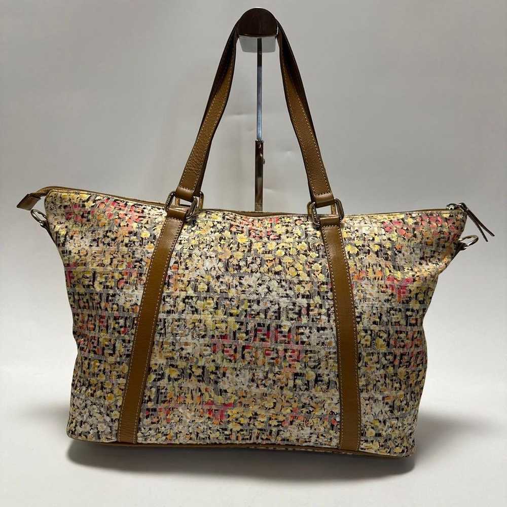 a71 [Excellent Condition] Fendi Floral Zuccino Ca… - image 3