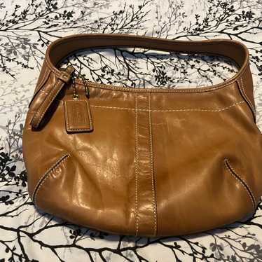 Coach Hobo Bag 3651 2024 Tan Leather