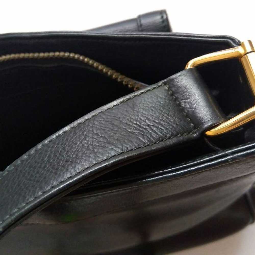 GUCCI shoulder bag, black, leather, vintage - image 12