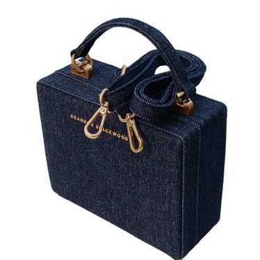 Brandon Blackwood Denim Trunk Crossbody Bag - image 1