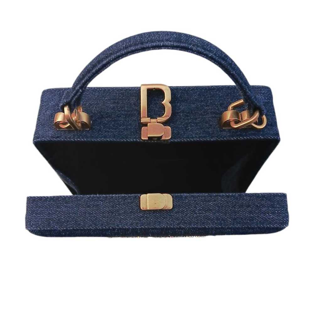 Brandon Blackwood Denim Trunk Crossbody Bag - image 3