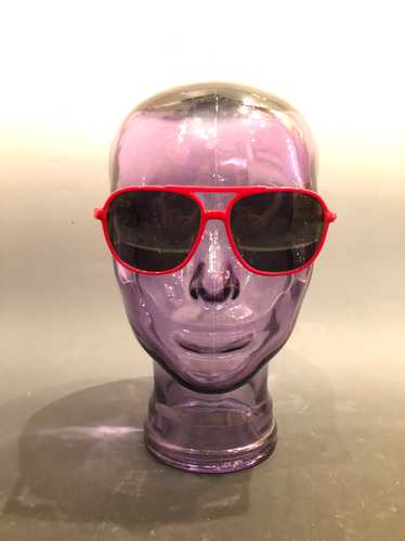 80s Red Aviator Deadstock Sunglasses