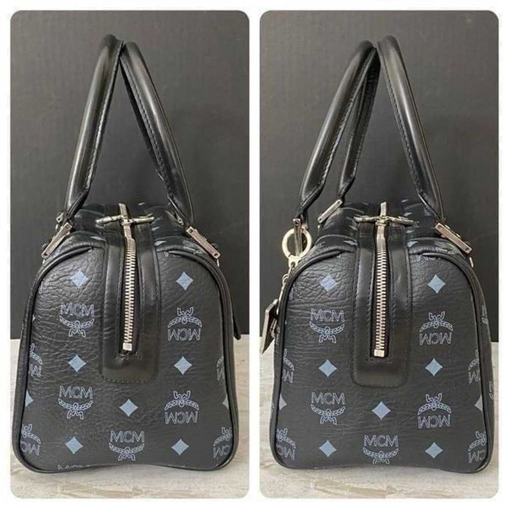 MCM Visetos Black Boston Bag  25cm - image 9