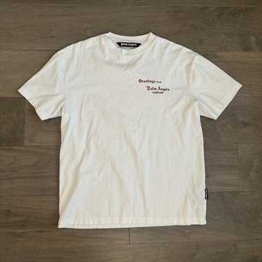 24SS【新品】Palm Angels ネックロゴ Ｔシャツ 半袖 XXL Palm Angels Men's Neck Logo T-Shirt in Black Palm Angels