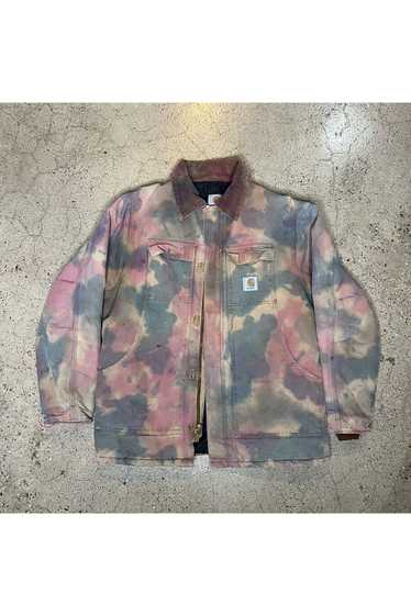 Vintage Quilted Tye Dye Denim Jacket