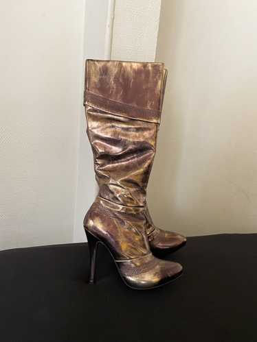 Vintage El Dantes gold/copper heeled boots