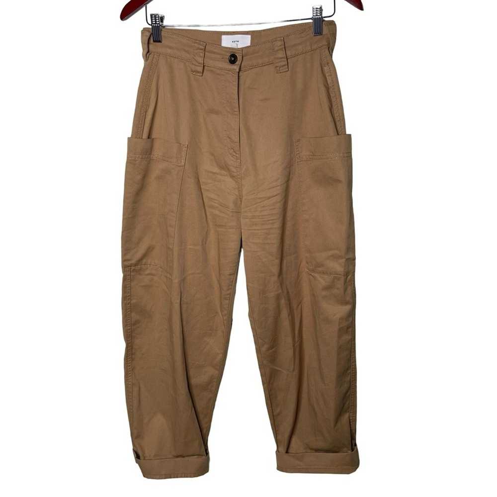 Kotn KOTN Women Utility Cargo pants in Camel sz 4 - image 3