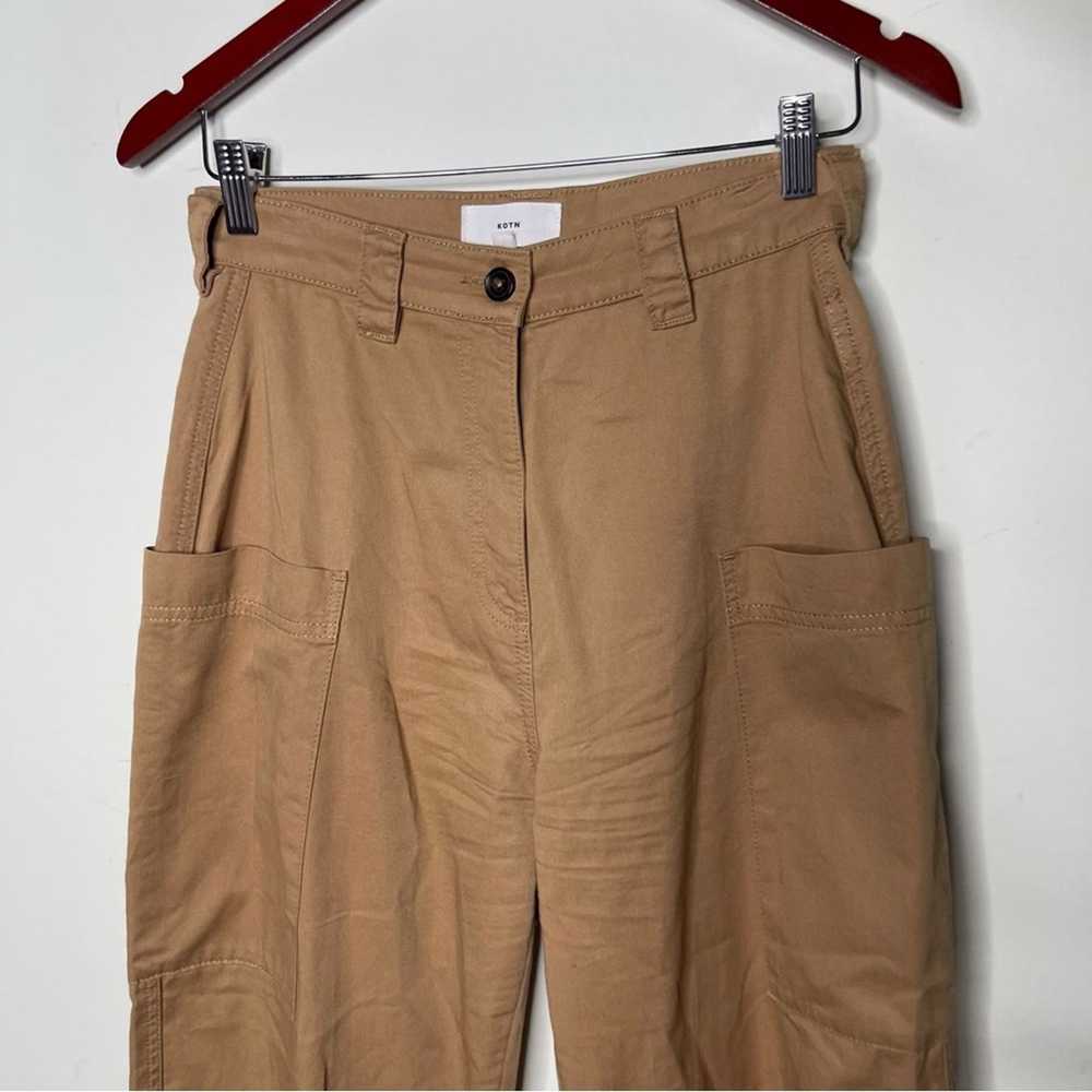 Kotn KOTN Women Utility Cargo pants in Camel sz 4 - image 6