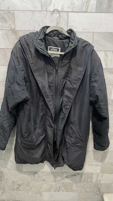 Designer Utex Gray Cotton Parka