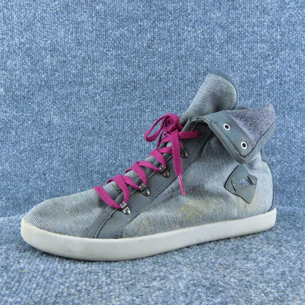 The North Face Women Chukka Boots Gray Fabric Lac… - image 1