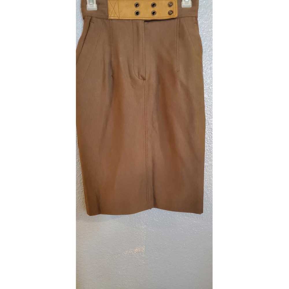 Burberry Silk mid-length skirt - image 7