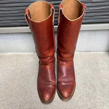 Leather Western Boots in Brown Color - image 1