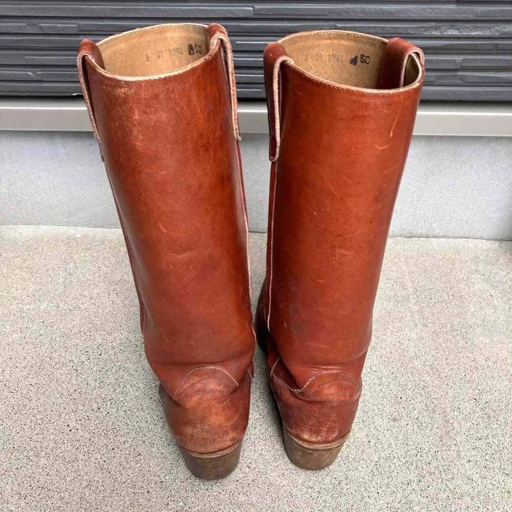 Leather Western Boots in Brown Color - image 3