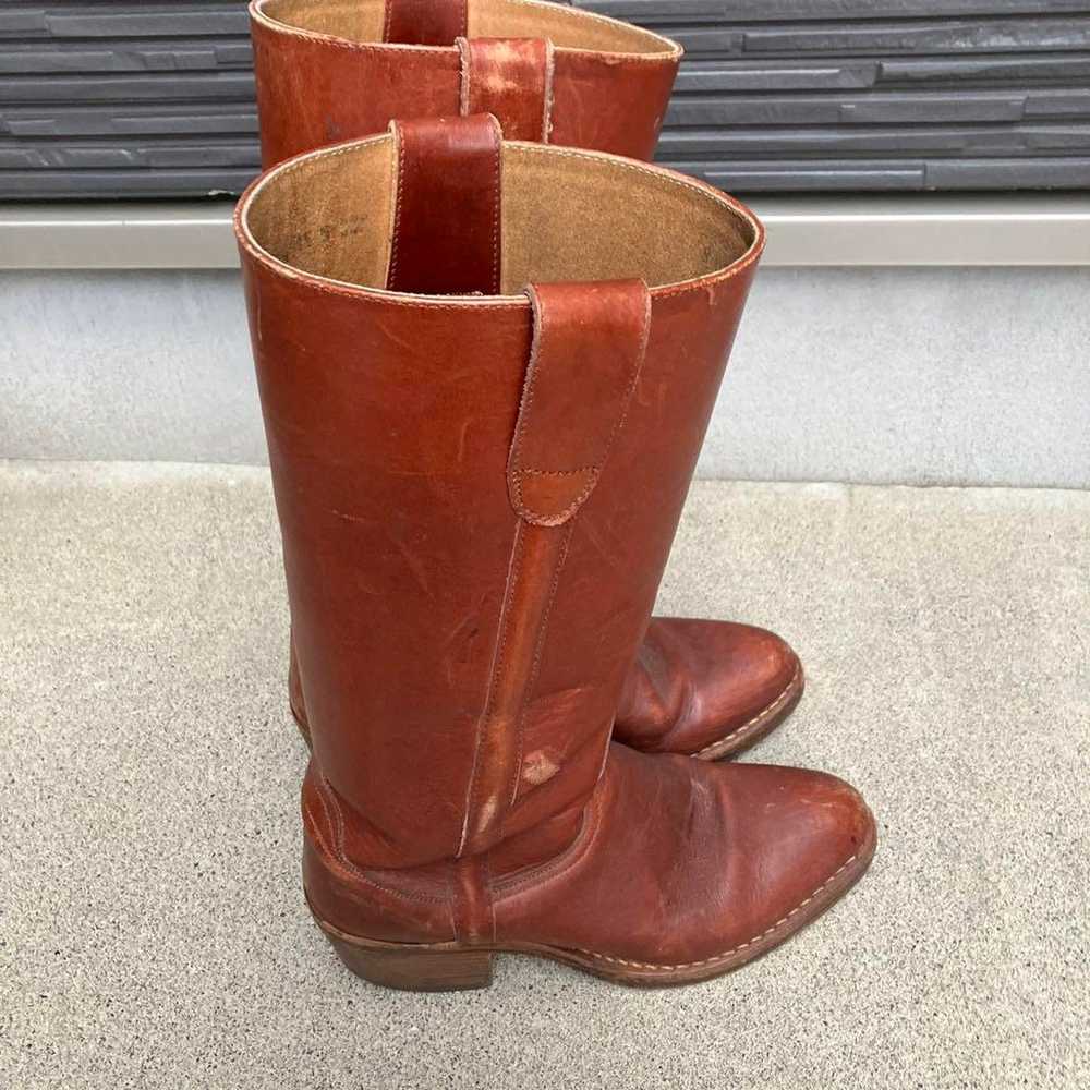 Leather Western Boots in Brown Color - image 4