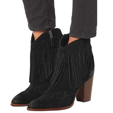 Sam Edelman women Benjie Western Fringe Ankle Boo… - image 1