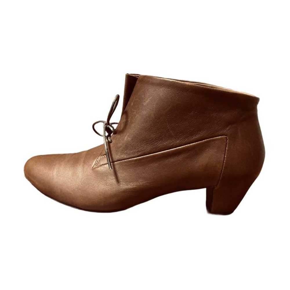 SAYA Lace-Up Short Boots (Camel) - image 2