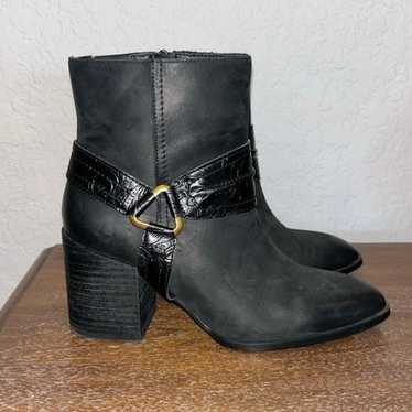 Vionic Carnelia Nubuck Leather Heel Boots