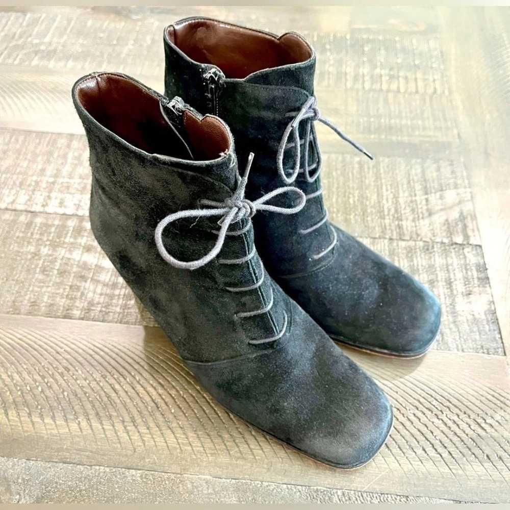 Harvard Square Italian Leather Steampunk Lace Up … - image 1