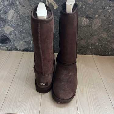 UGG Brown Mid-cut Sheepskin Boots