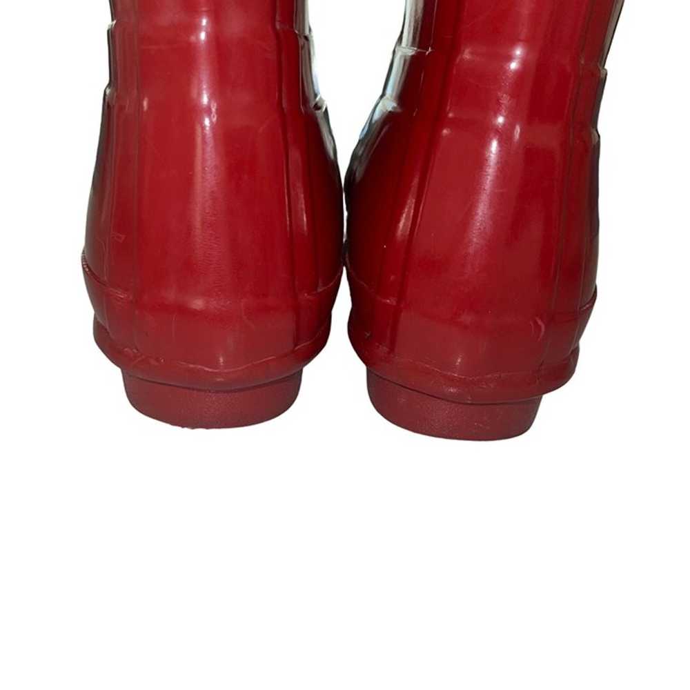 Hunter Womens Boots Size 7 Red Rubber Original Ta… - image 4