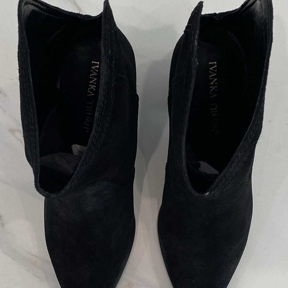 Gorgeous Ivanka Trump Lory 3, Black Suede Bootie,… - image 5