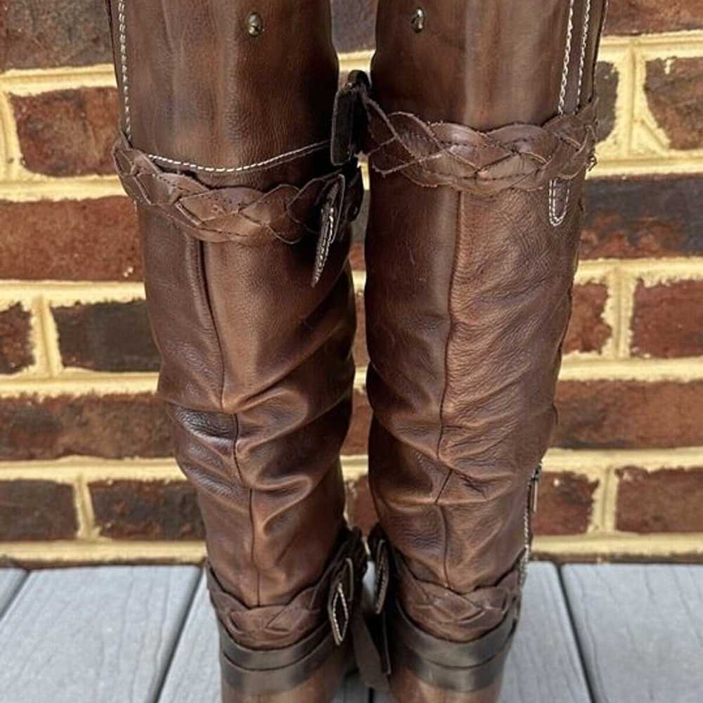 PIKOLINOS Verona Tall Boots Brown Leather Slouch … - image 8